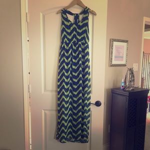 Timing Chevron Maxi Dress